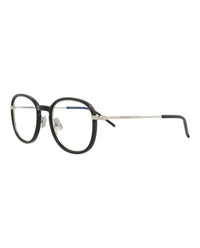 Saint Laurent Saint Laurent Unisex Round/Oval Black Silver Transparent Fashion Designer Eyewear