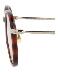 Saint Laurent Saint Laurent Unisex Round/Oval Havana Gold Transparent Fashion Designer Eyewear