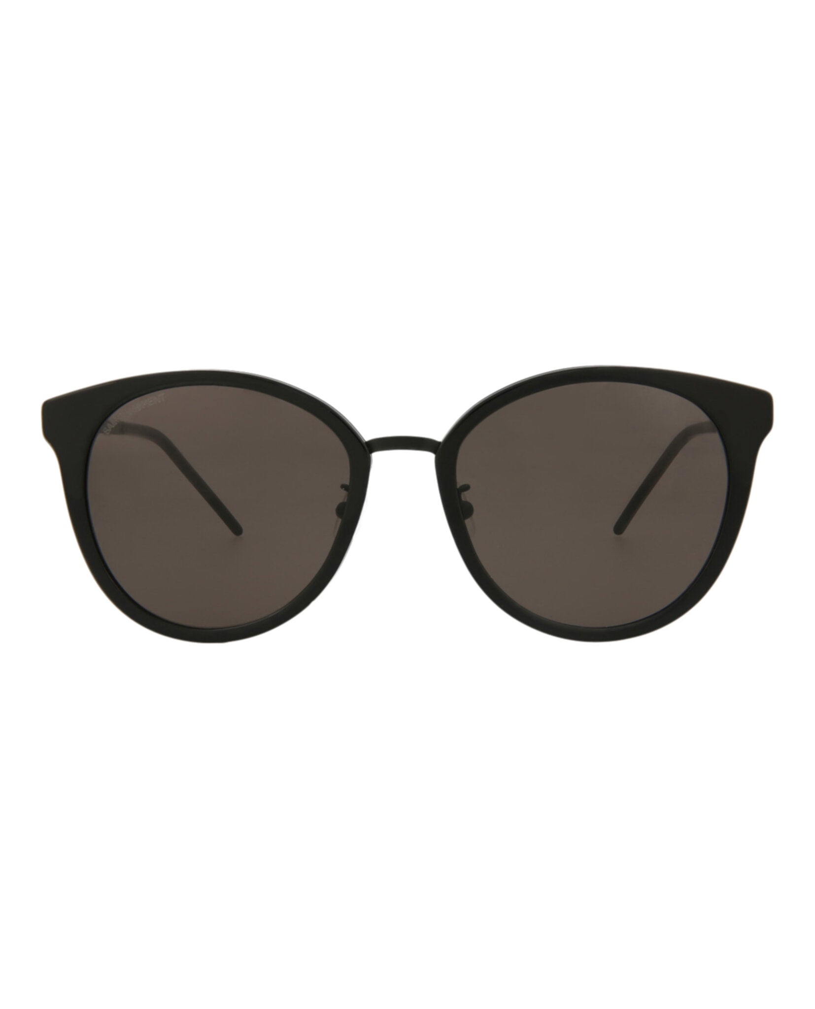 Saint Laurent Womens Round/Oval Black Black Black Fashion Designer Eyewear
