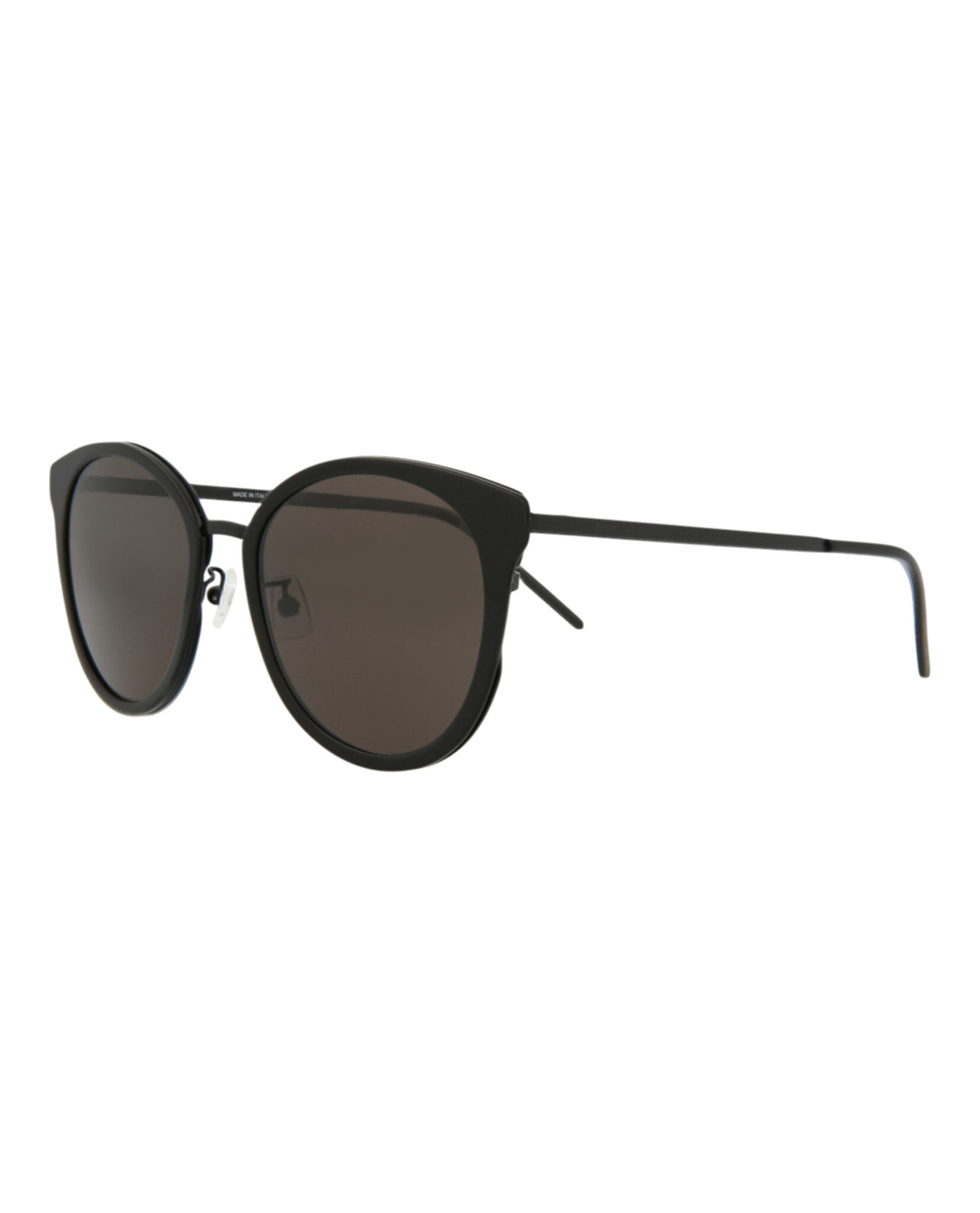 Saint Laurent Womens Round/Oval Black Black Black Fashion Designer Eyewear