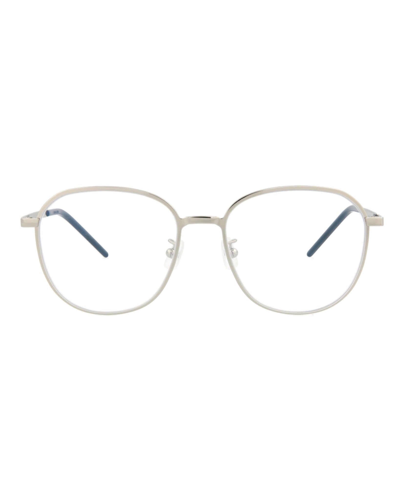 Saint Laurent Saint Laurent Unisex Round/Oval Silver Silver Transparent Fashion Designer Eyewear