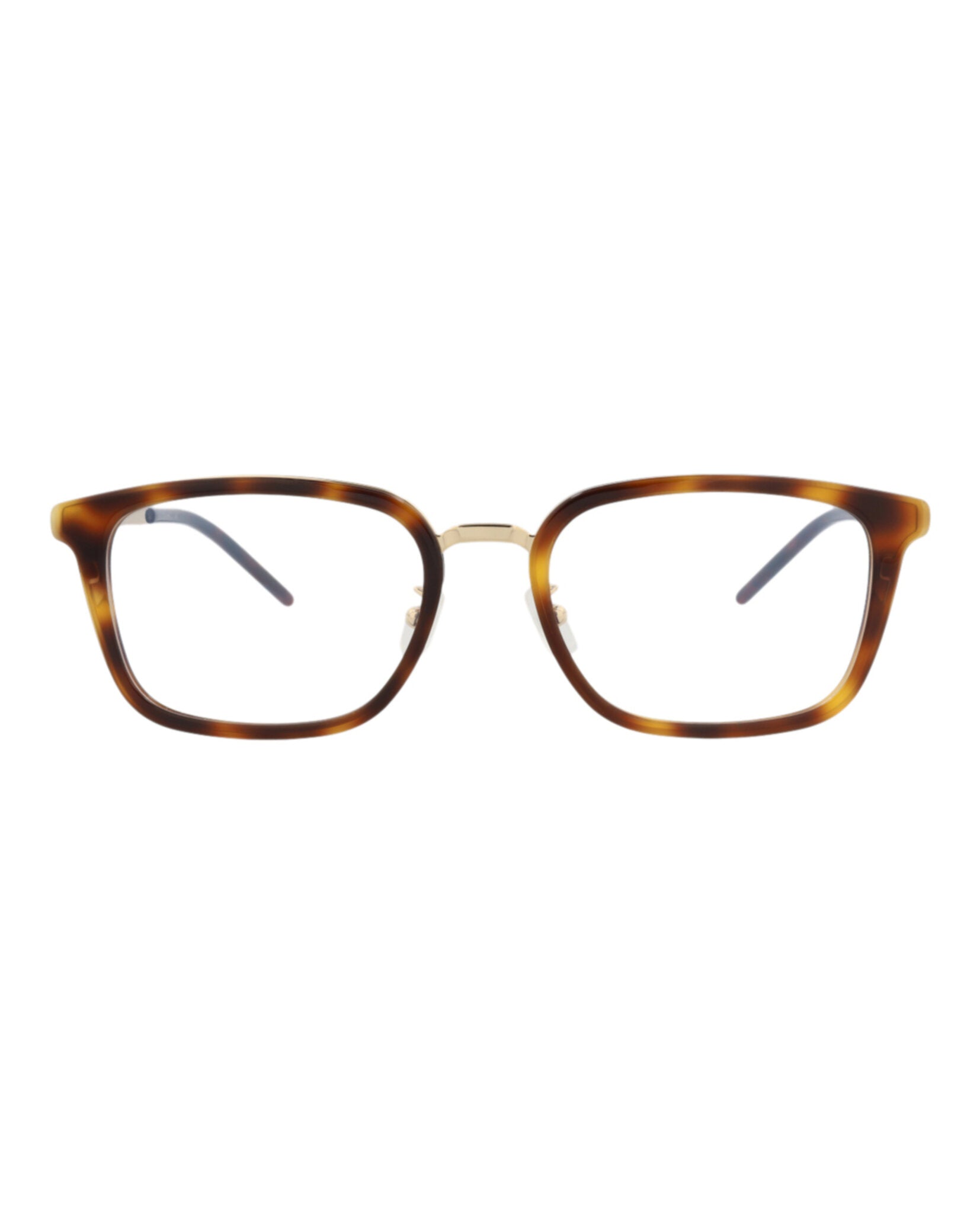 Saint Laurent Saint Laurent Unisex Square/Rectangle Gold Gold Transparent Fashion Designer Eyewear