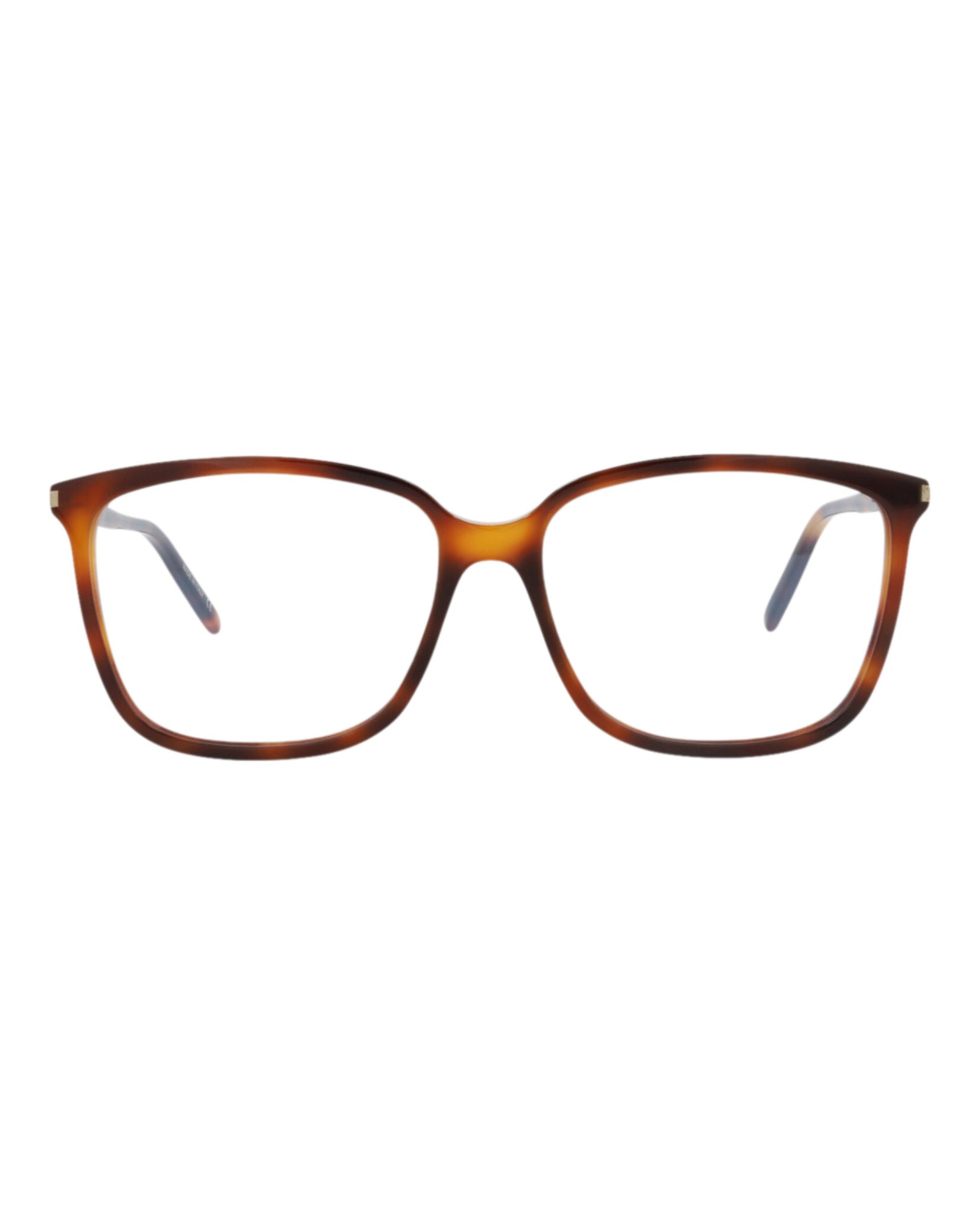 Saint Laurent Saint Laurent Womens Round/Oval Havana Havana Transparent Fashion Designer Eyewear