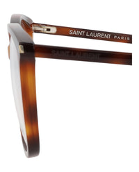 Saint Laurent Saint Laurent Womens Round/Oval Havana Havana Transparent Fashion Designer Eyewear