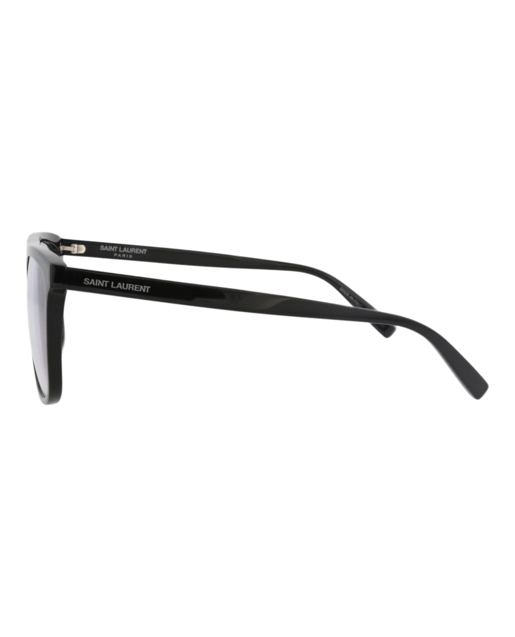 Saint Laurent Saint Laurent Mens Square/Rectangle Black Black Grey Fashion Designer Eyewear