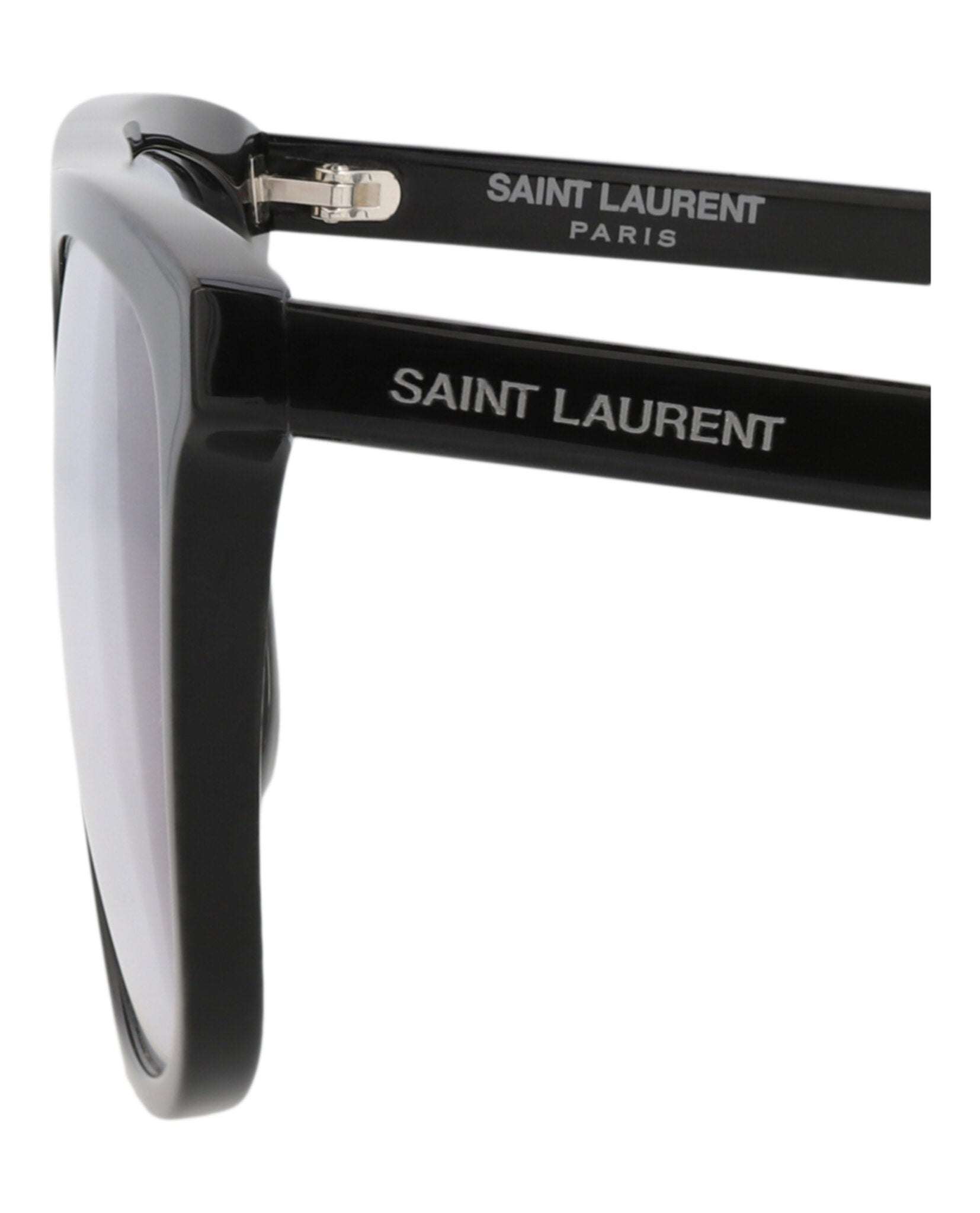 Saint Laurent Saint Laurent Mens Square/Rectangle Black Black Grey Fashion Designer Eyewear