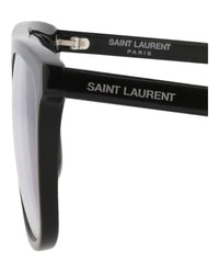 Saint Laurent Saint Laurent Mens Square/Rectangle Black Black Grey Fashion Designer Eyewear