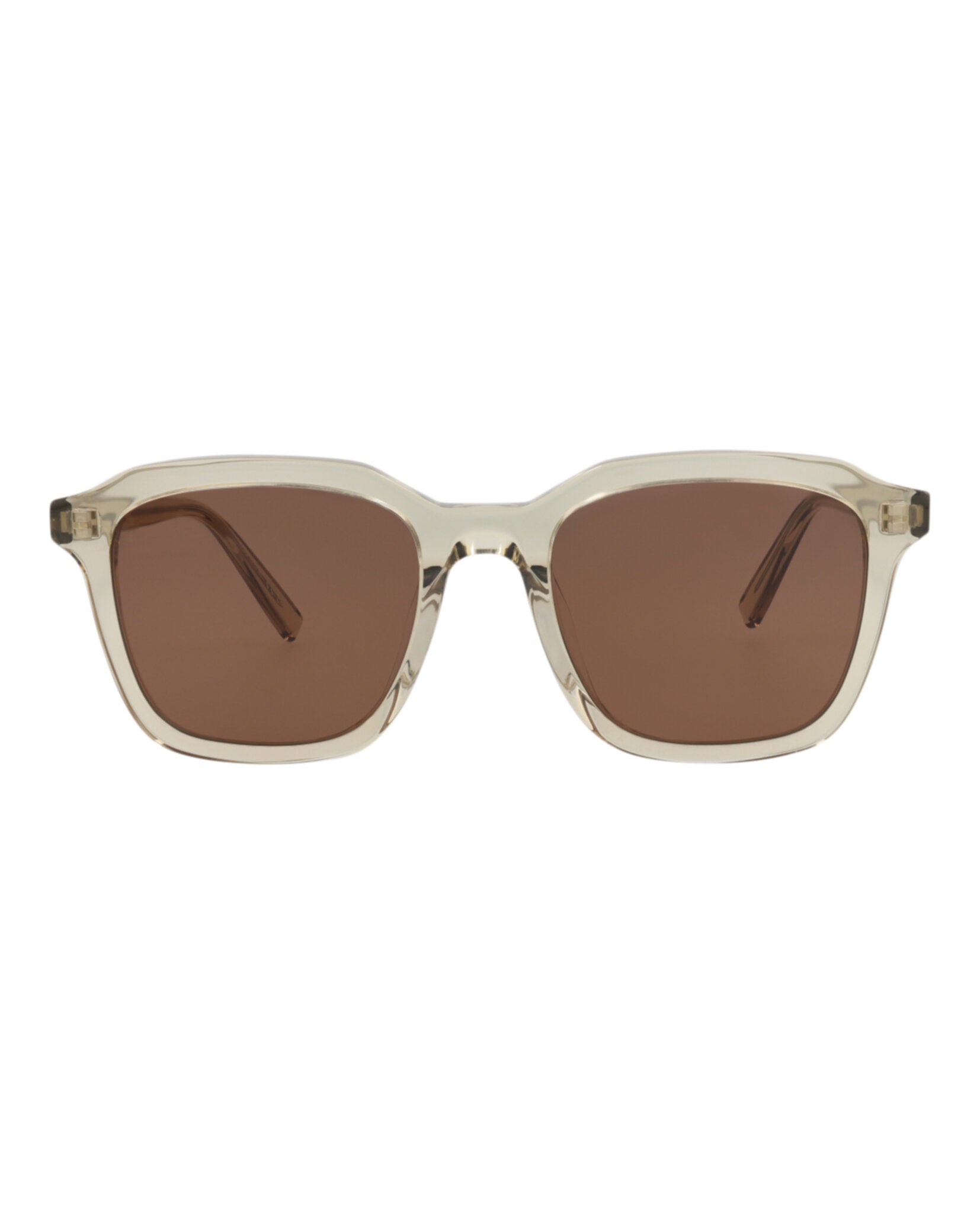 Saint Laurent Saint Laurent Unisex Square/Rectangle Yellow Yellow Brown Fashion Designer Eyewear