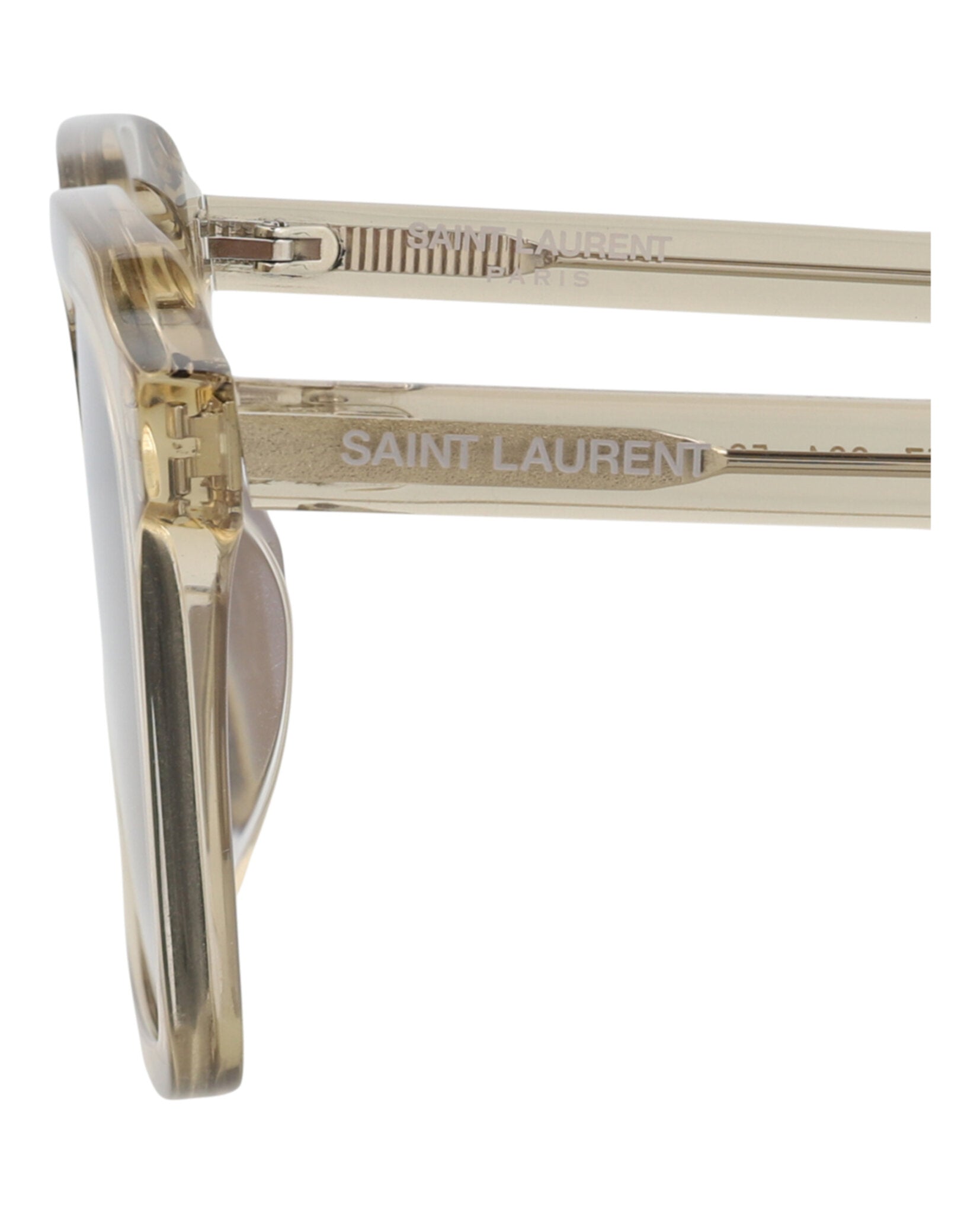 Saint Laurent Saint Laurent Unisex Square/Rectangle Yellow Yellow Brown Fashion Designer Eyewear