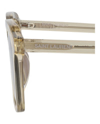 Saint Laurent Saint Laurent Unisex Square/Rectangle Yellow Yellow Brown Fashion Designer Eyewear