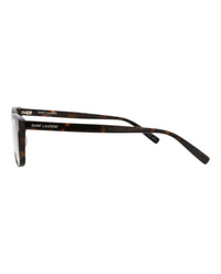 Saint Laurent Saint Laurent Mens Square/Rectangle Havana Havana Transparent Fashion Designer Eyewear
