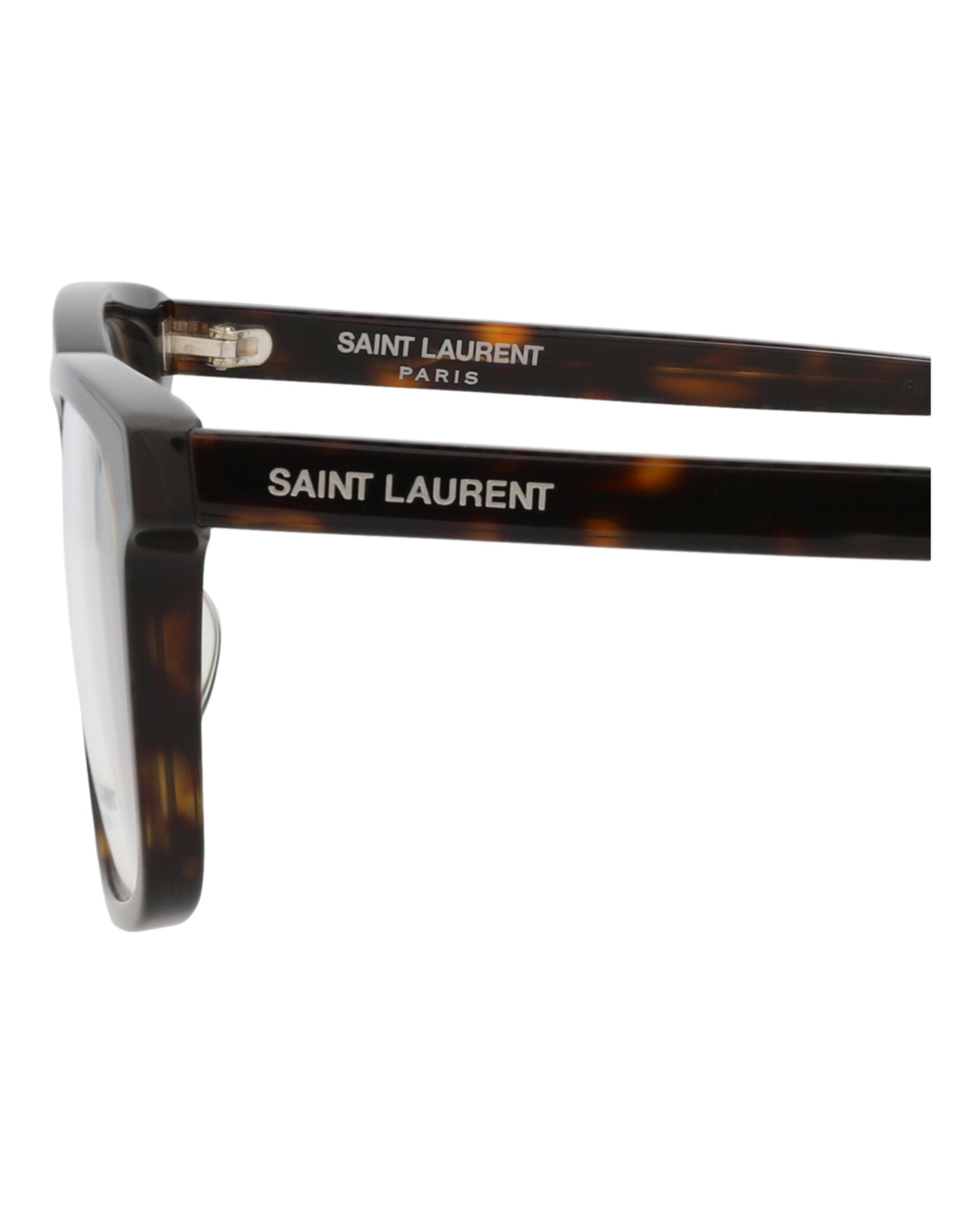 Saint Laurent Saint Laurent Mens Square/Rectangle Havana Havana Transparent Fashion Designer Eyewear
