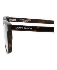 Saint Laurent Saint Laurent Mens Square/Rectangle Havana Havana Transparent Fashion Designer Eyewear