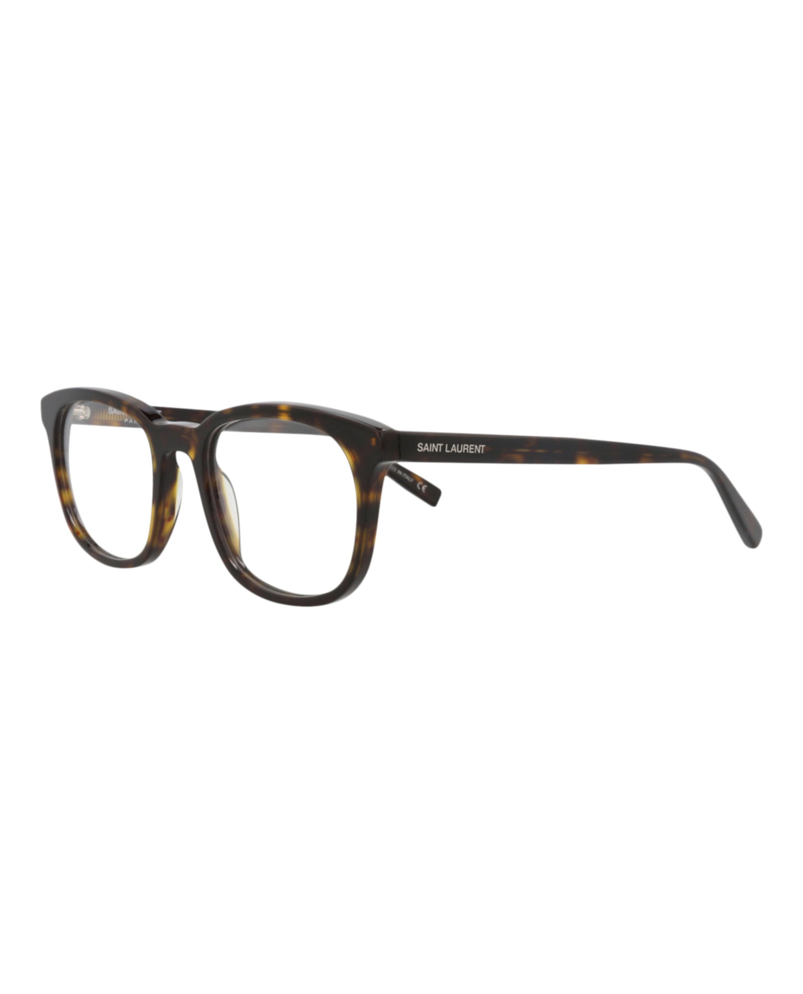 Saint Laurent Saint Laurent Mens Round/Oval Havana Havana Transparent Fashion Designer Eyewear