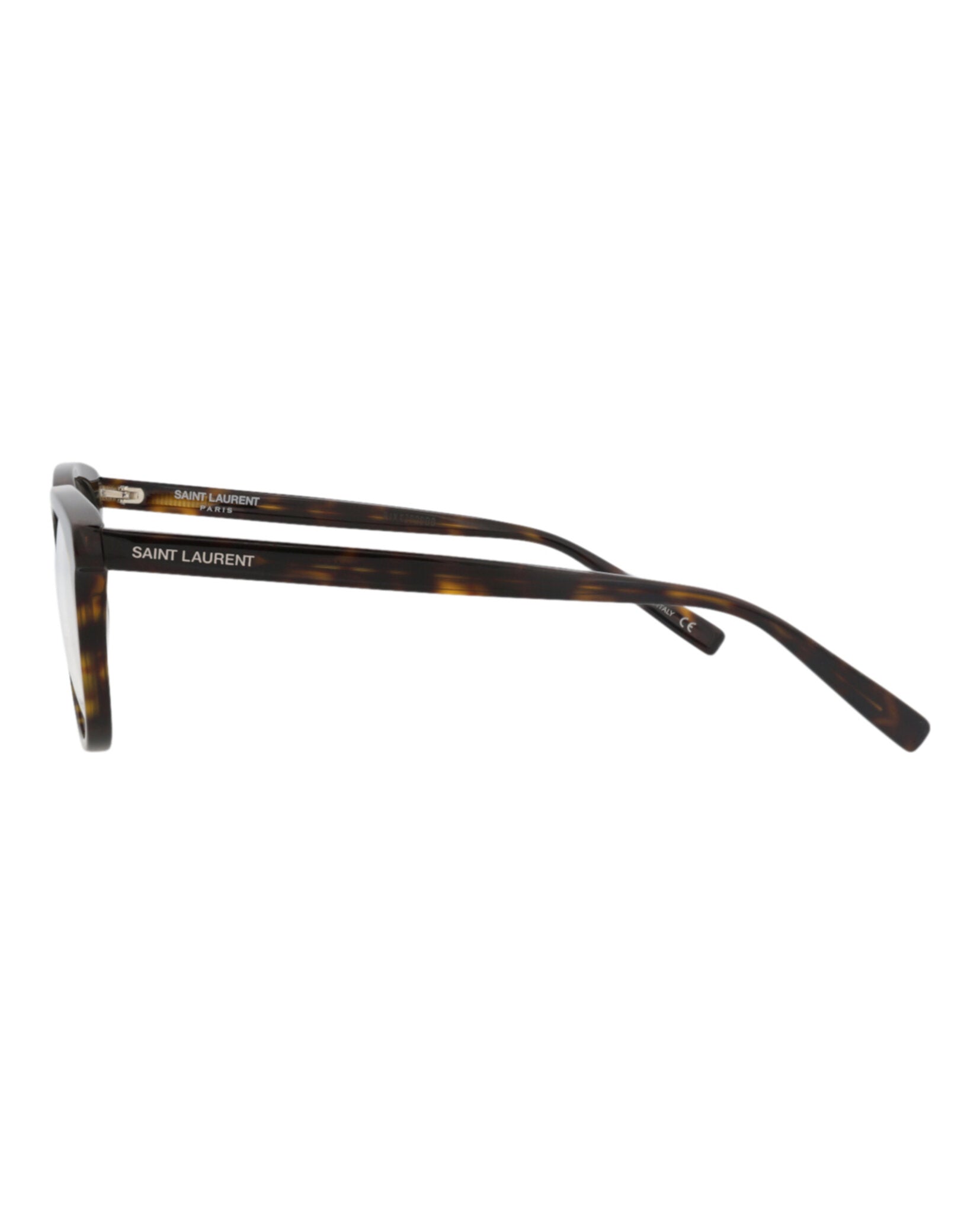 Saint Laurent Saint Laurent Mens Round/Oval Havana Havana Transparent Fashion Designer Eyewear