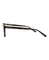 Saint Laurent Saint Laurent Mens Round/Oval Havana Havana Transparent Fashion Designer Eyewear