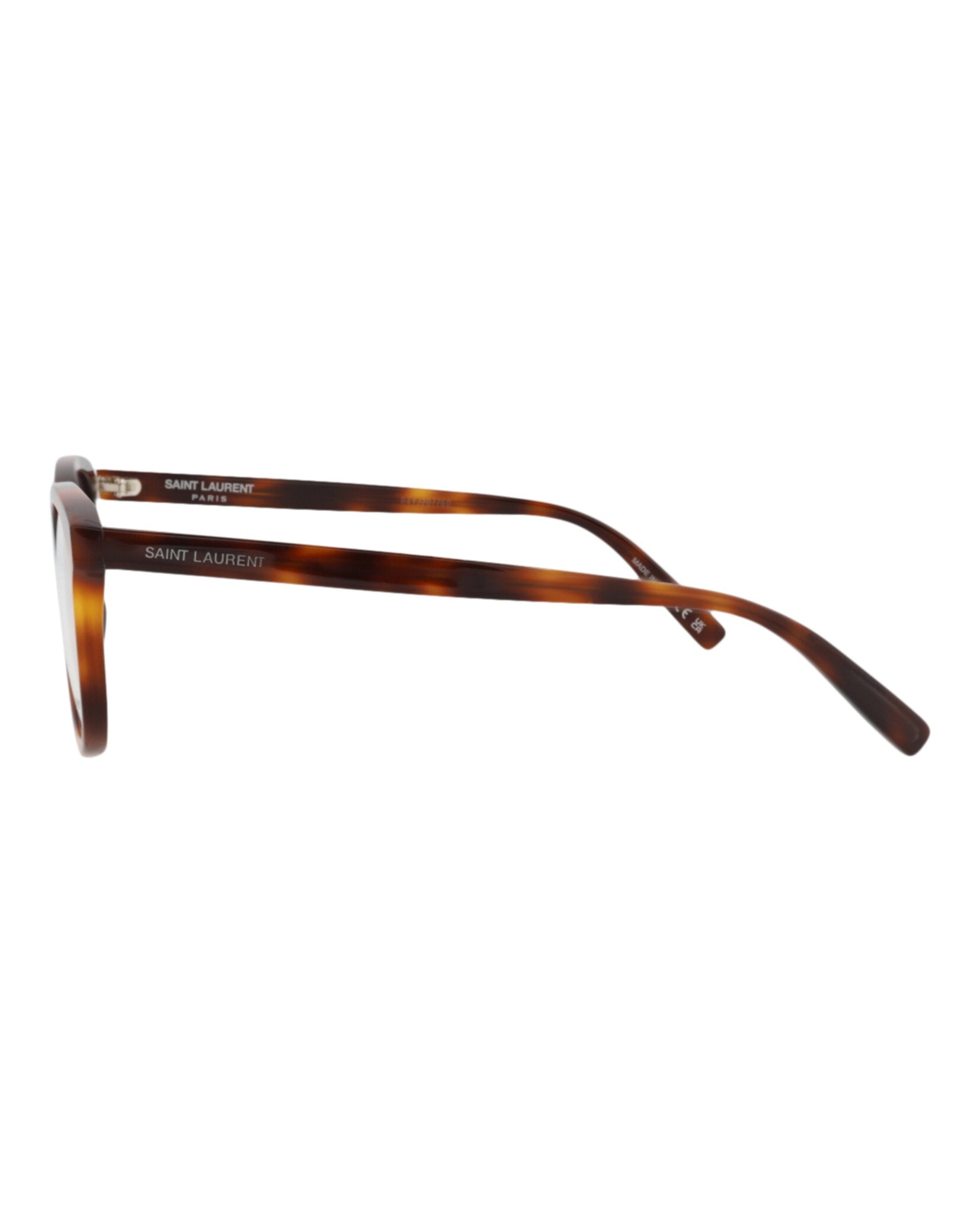 Saint Laurent Saint Laurent Mens Round/Oval Havana Havana Transparent Fashion Designer Eyewear