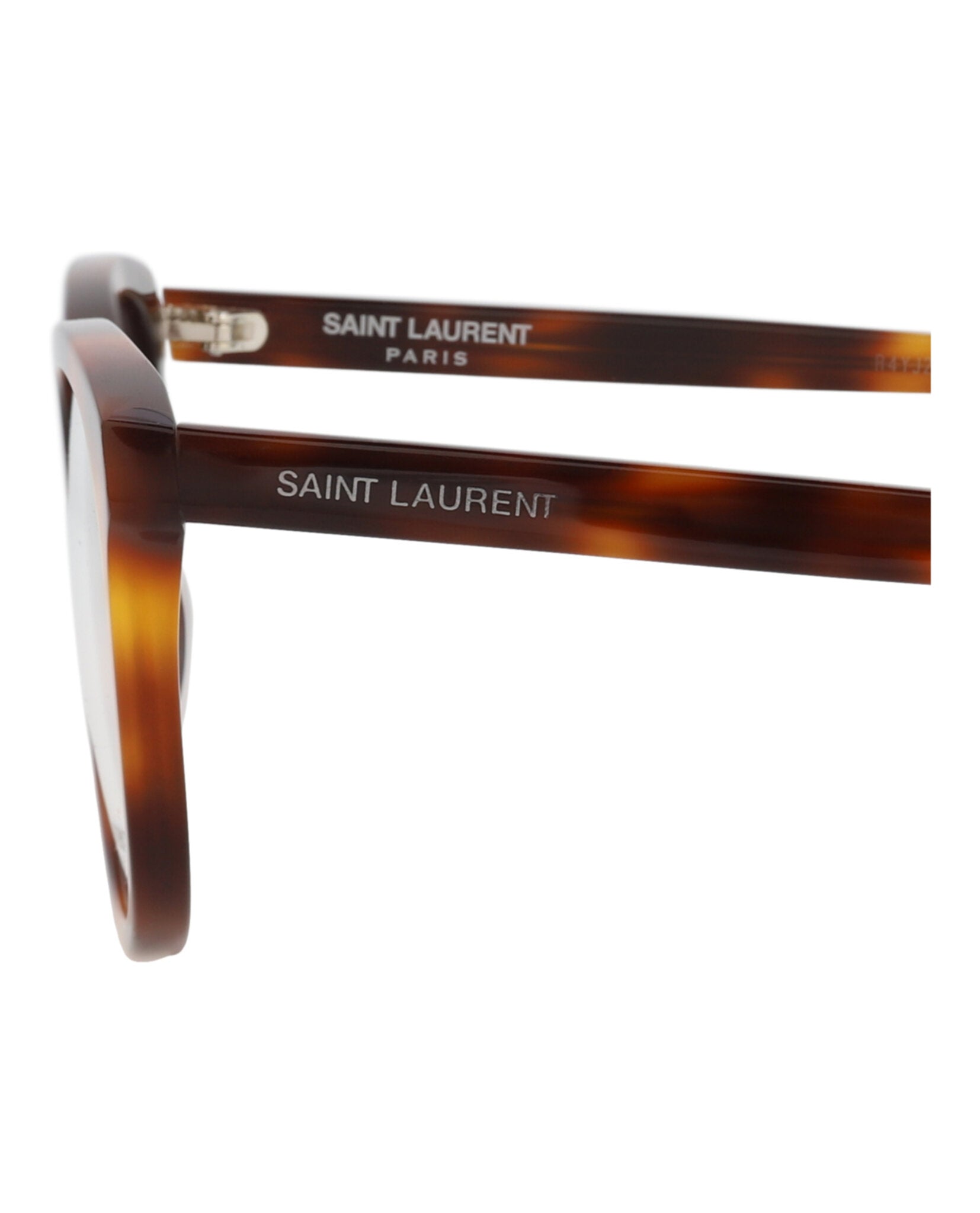 Saint Laurent Saint Laurent Mens Round/Oval Havana Havana Transparent Fashion Designer Eyewear