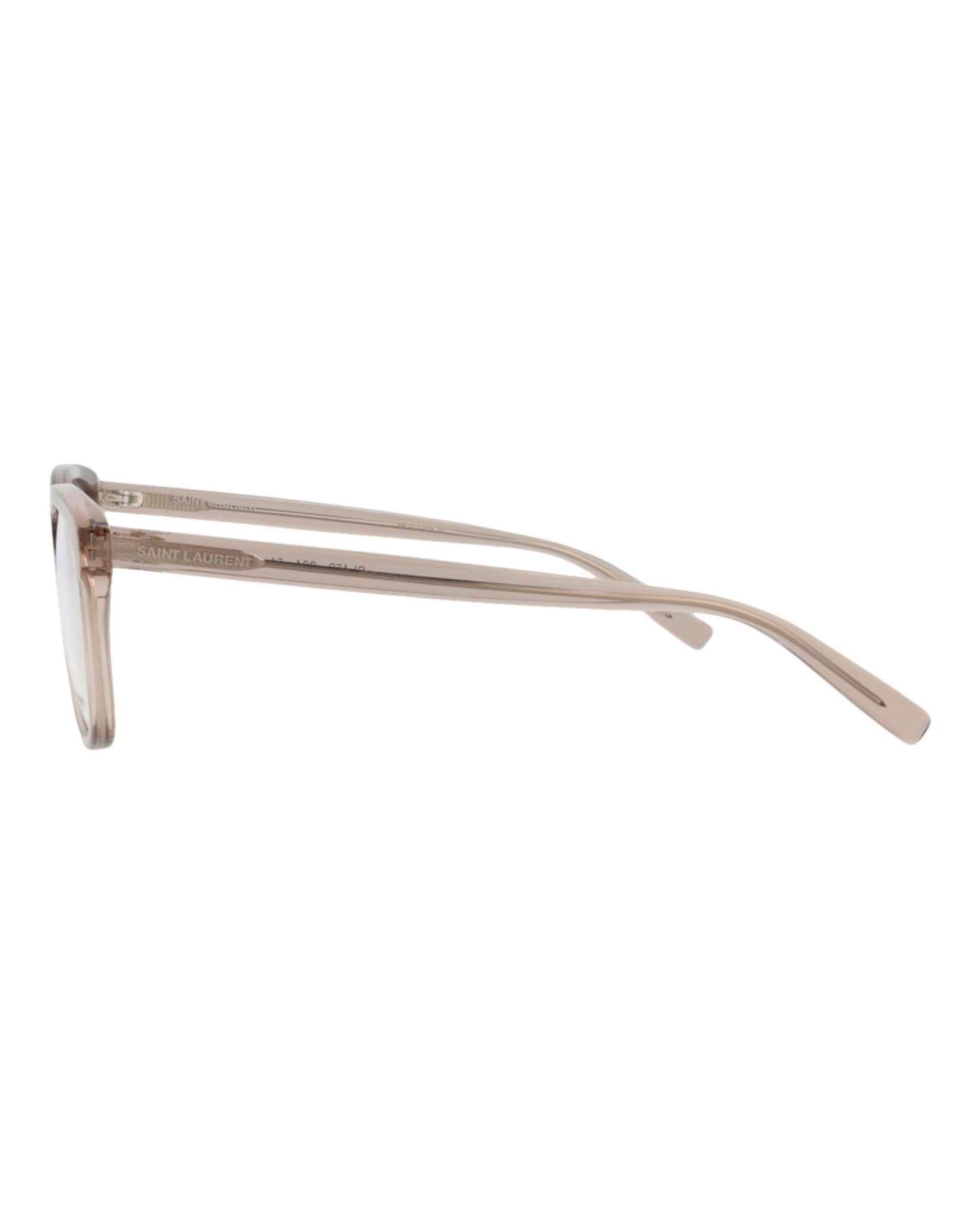 Saint Laurent Mens Round/Oval Brown Brown Transparent Fashion Designer Eyewear