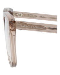 Saint Laurent Mens Round/Oval Brown Brown Transparent Fashion Designer Eyewear