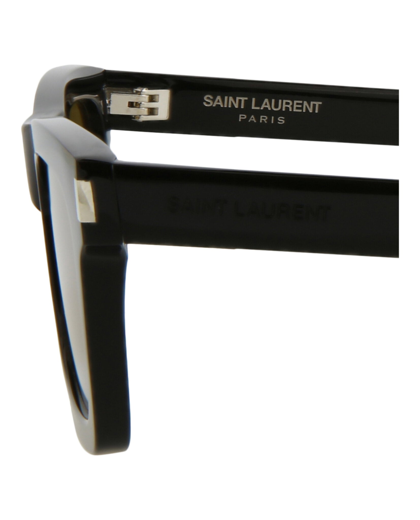 Saint Laurent Womens Square/Rectangle Black Fashion Designer Eyewear