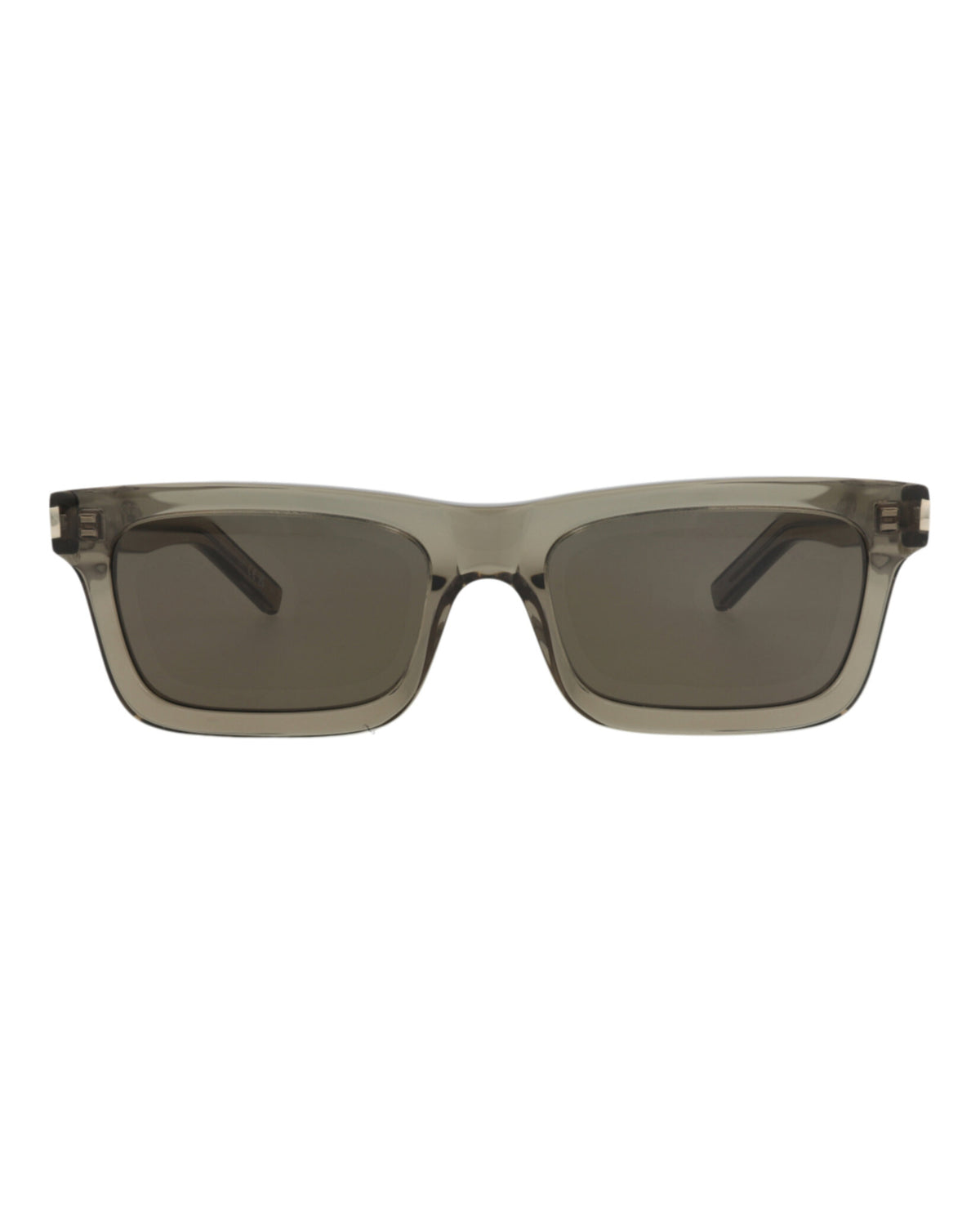 Saint Laurent Womens Square/Rectangle Brown Brown Grey Fashion Designer Eyewear