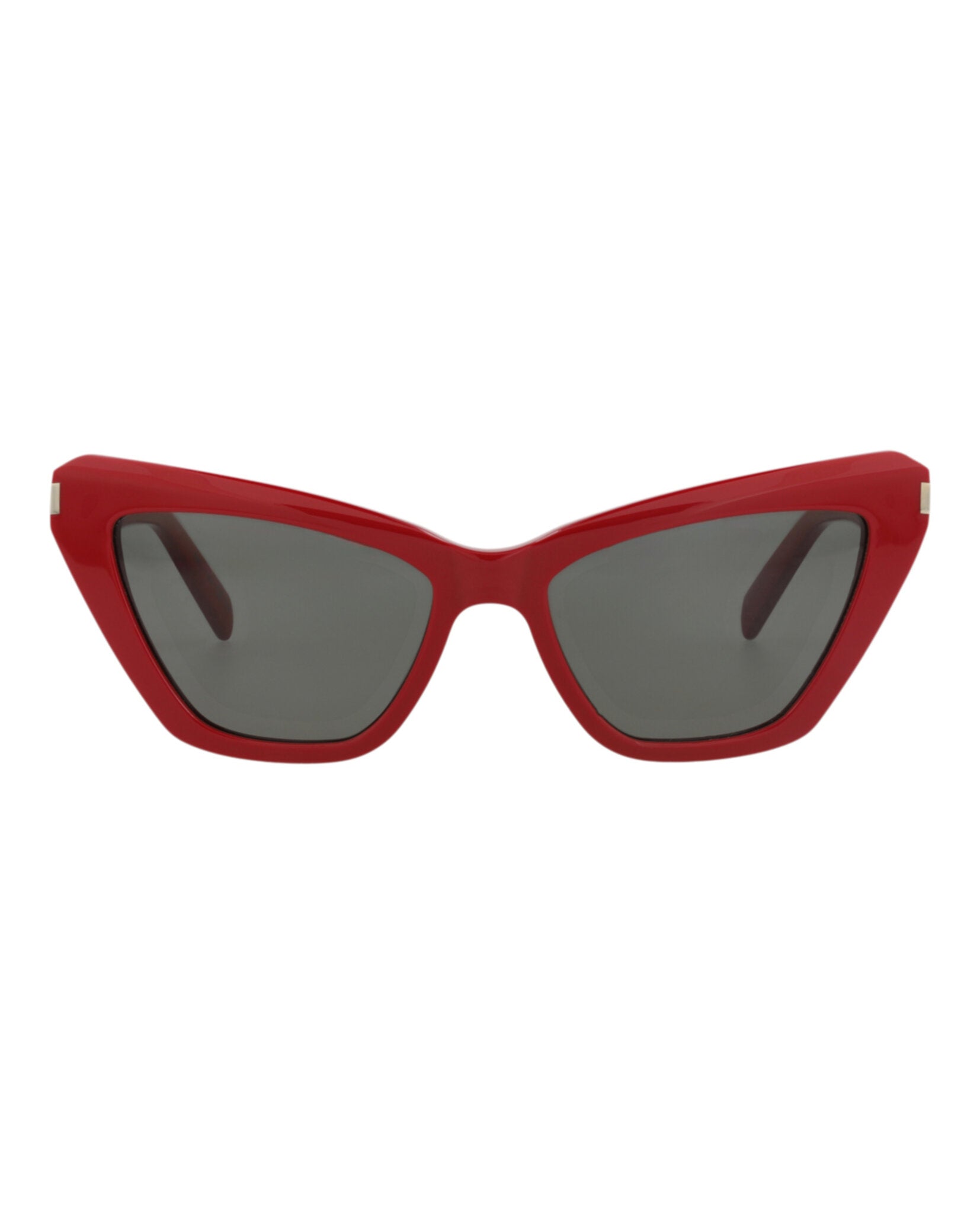 Saint Laurent Saint Laurent Womens Cat Eye Red Red Grey Fashion Designer Eyewear