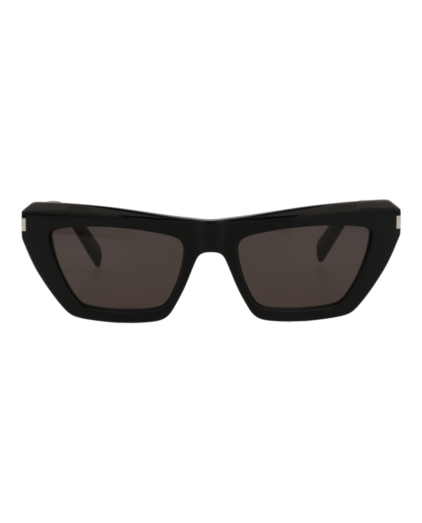 Saint Laurent Saint Laurent Womens Square/Rectangle Black Black Black Fashion Designer Eyewear
