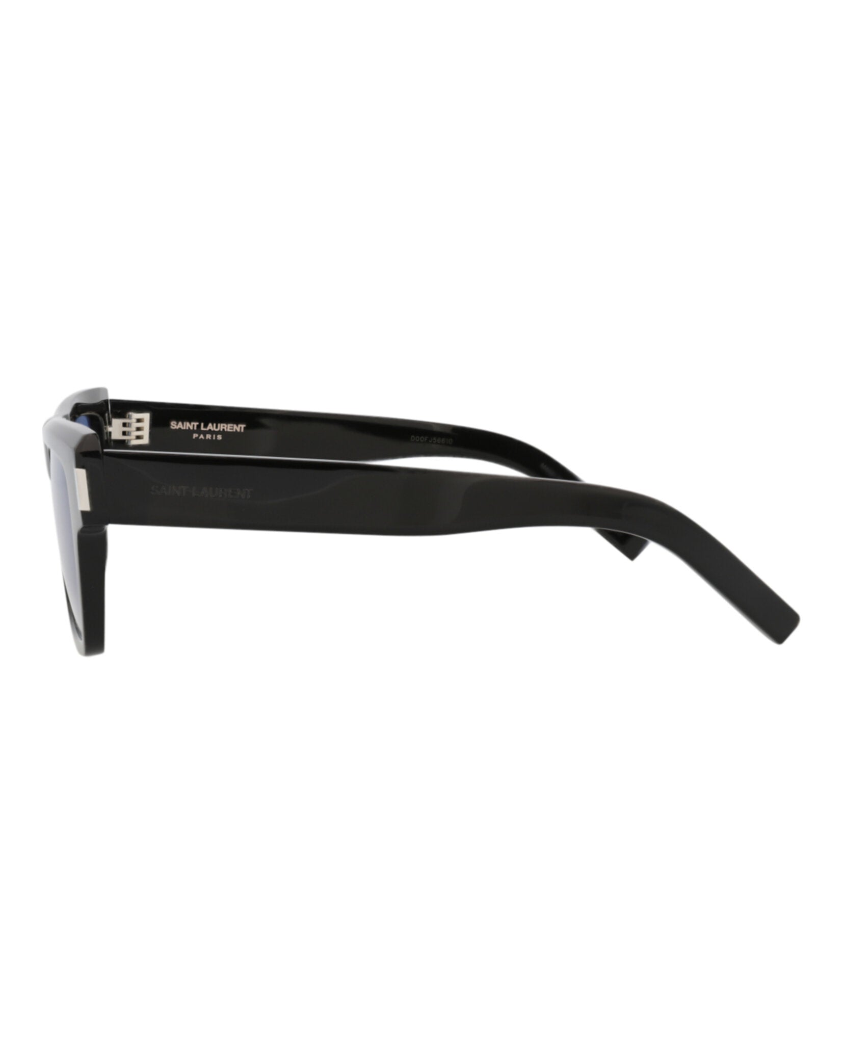 Saint Laurent Saint Laurent Mens Square/Rectangle Black Black Blue Fashion Designer Eyewear