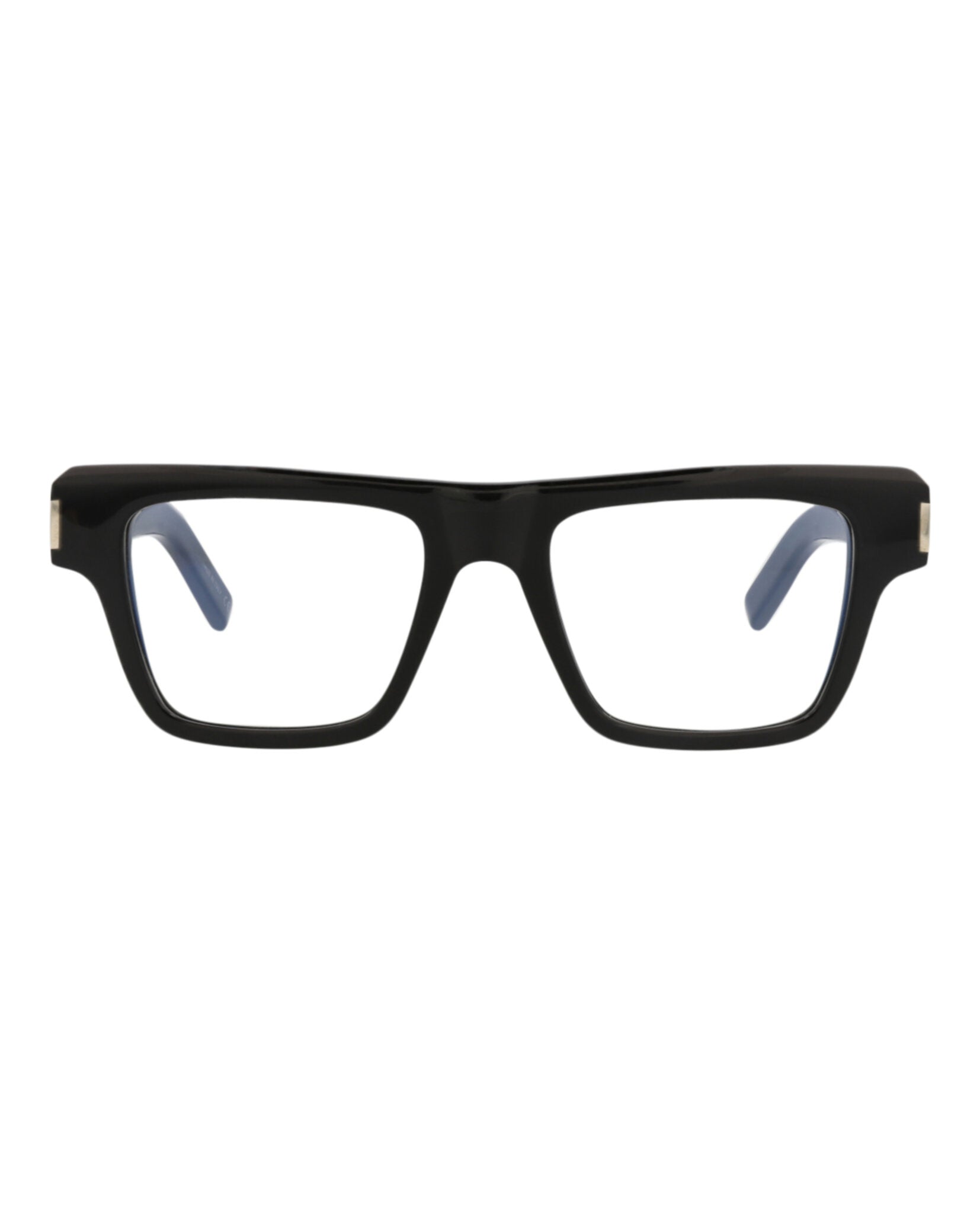 Saint Laurent Saint Laurent Mens Square/Rectangle Black Black Transparent Fashion Designer Eyewear