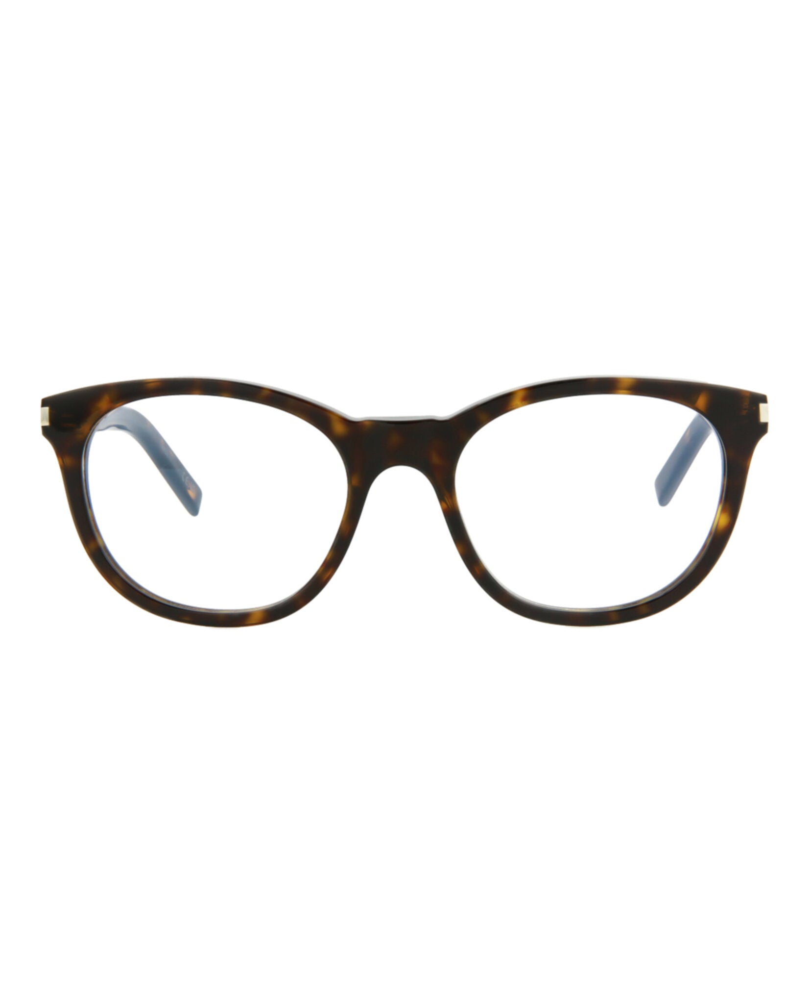 Saint Laurent Womens Round/Oval Havana Havana Transparent Fashion Designer Eyewear