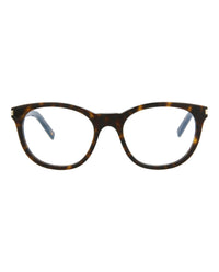 Saint Laurent Womens Round/Oval Havana Havana Transparent Fashion Designer Eyewear
