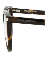 Saint Laurent Womens Round/Oval Havana Havana Transparent Fashion Designer Eyewear