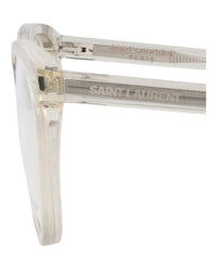 Saint Laurent Saint Laurent Womens Round/Oval Beige Beige Transparent Fashion Designer Eyewear