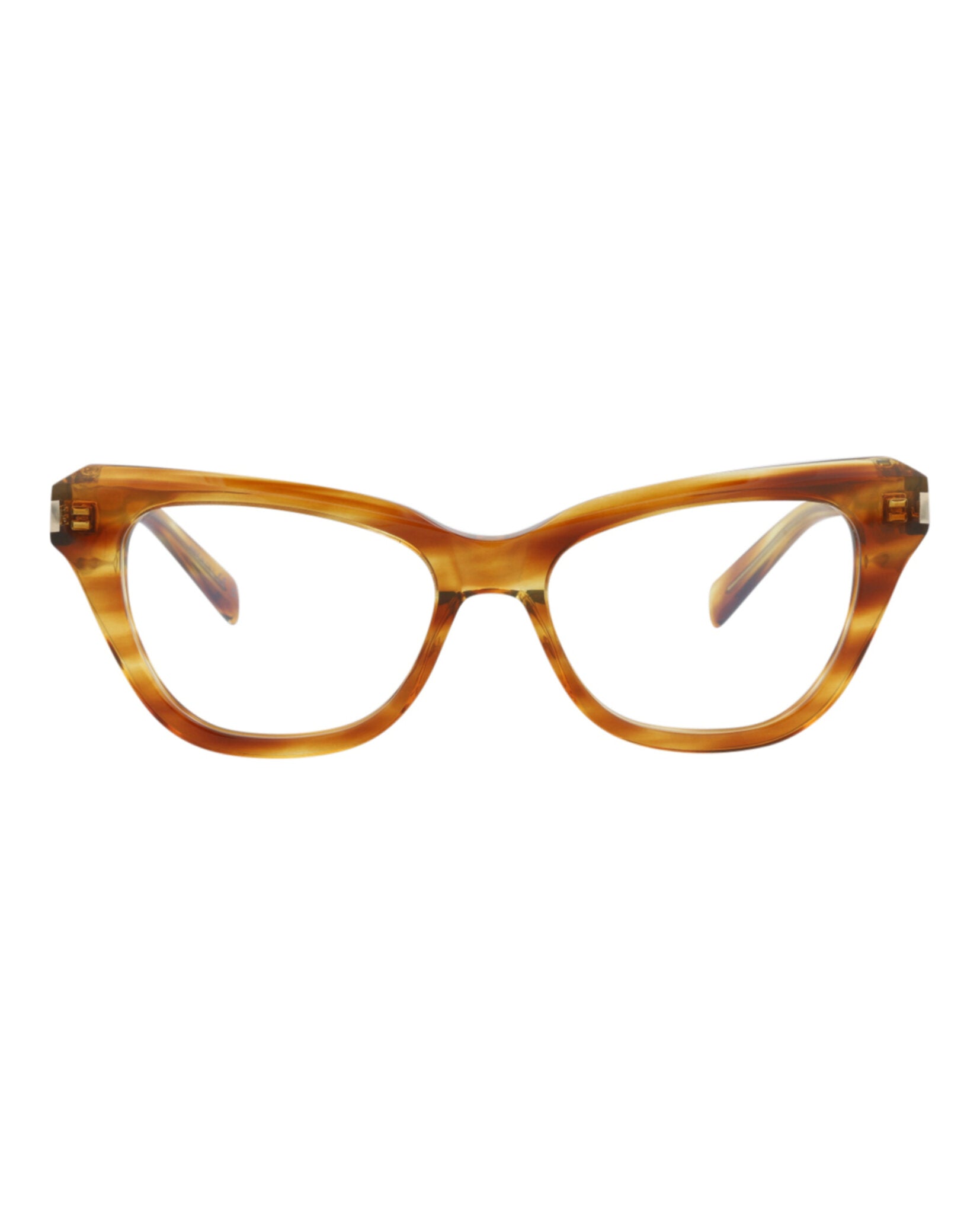 Saint Laurent Saint Laurent Womens Cat Eye Havana Havana Transparent Fashion Designer Eyewear