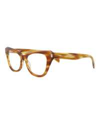 Saint Laurent Saint Laurent Womens Cat Eye Havana Havana Transparent Fashion Designer Eyewear