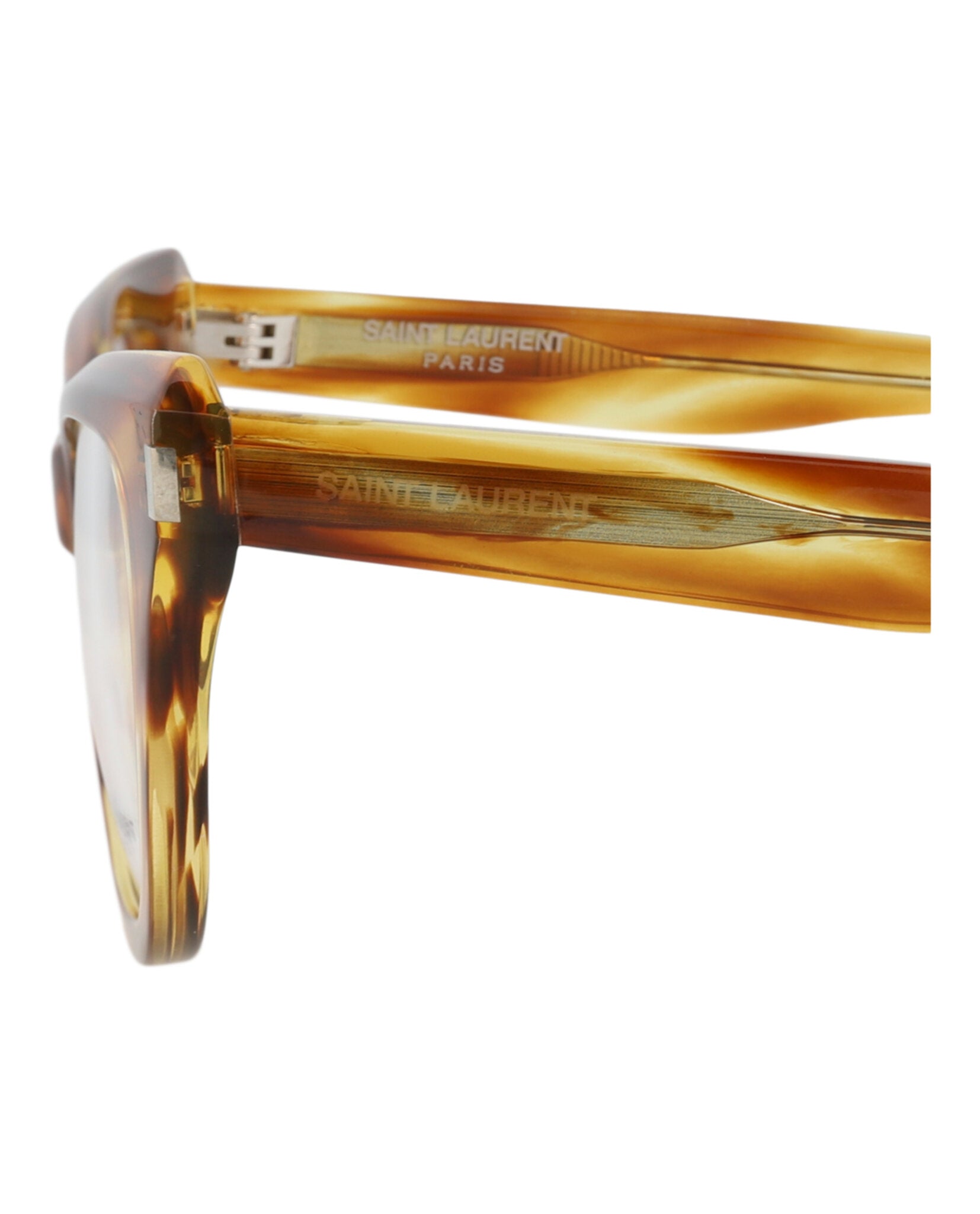 Saint Laurent Saint Laurent Womens Cat Eye Havana Havana Transparent Fashion Designer Eyewear