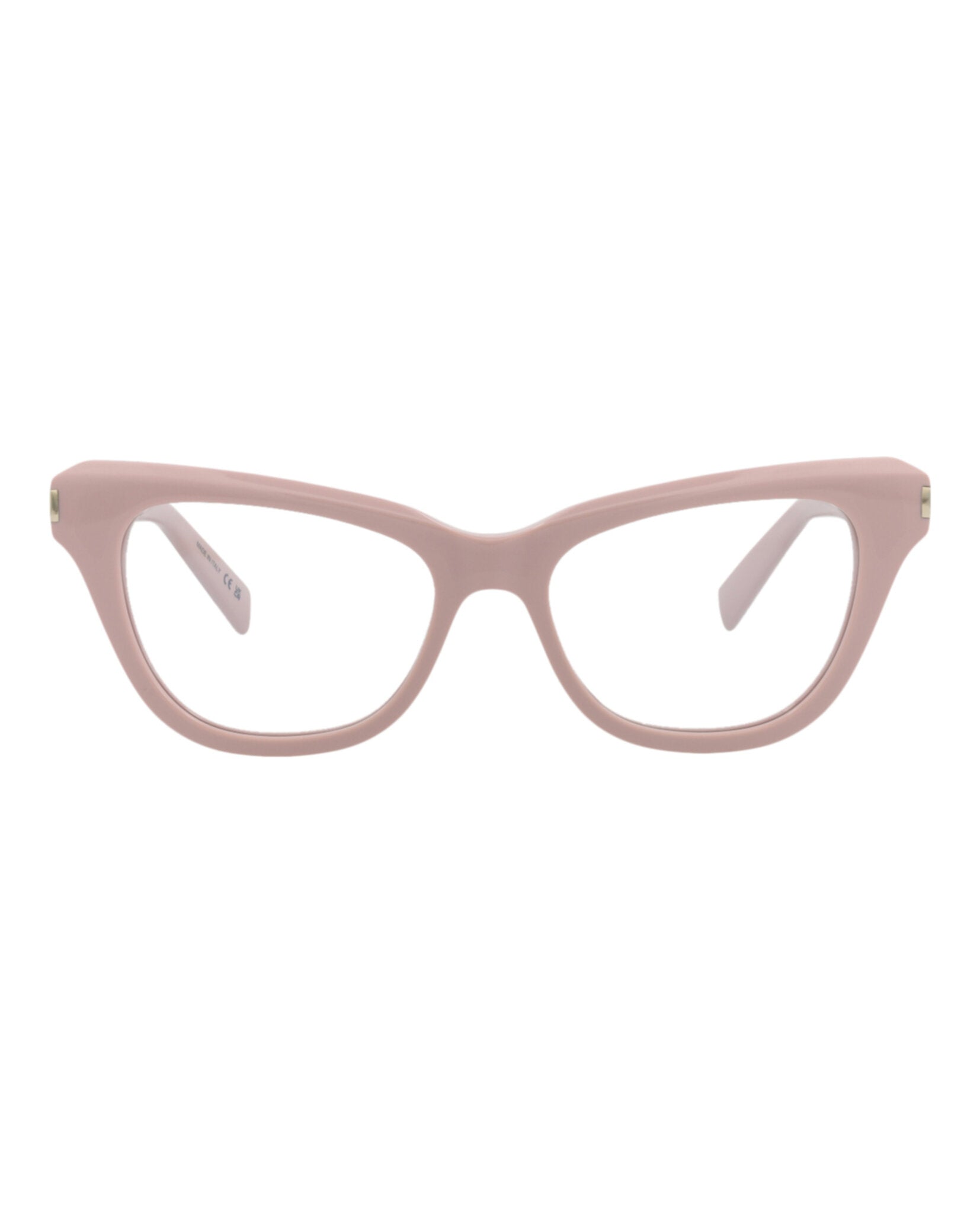 Saint Laurent Womens Cat Eye Pink Pink Transparent Fashion Designer Eyewear
