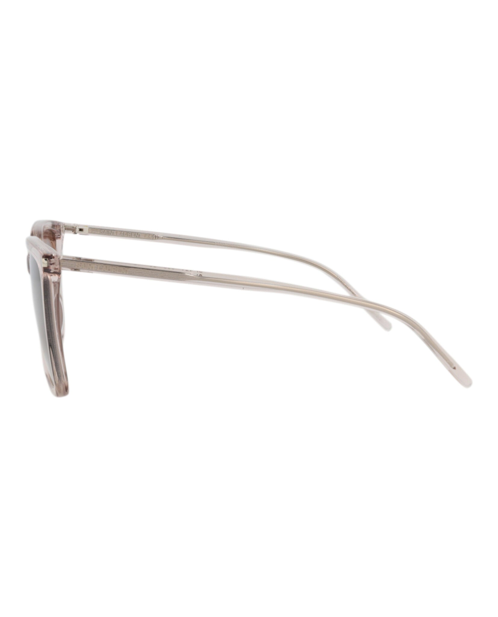 Saint Laurent Saint Laurent Womens Square/Rectangle Nude Nude Brown Fashion Designer Eyewear