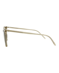 Saint Laurent Saint Laurent Womens Square/Rectangle Yellow Yellow Brown Fashion Designer Eyewear