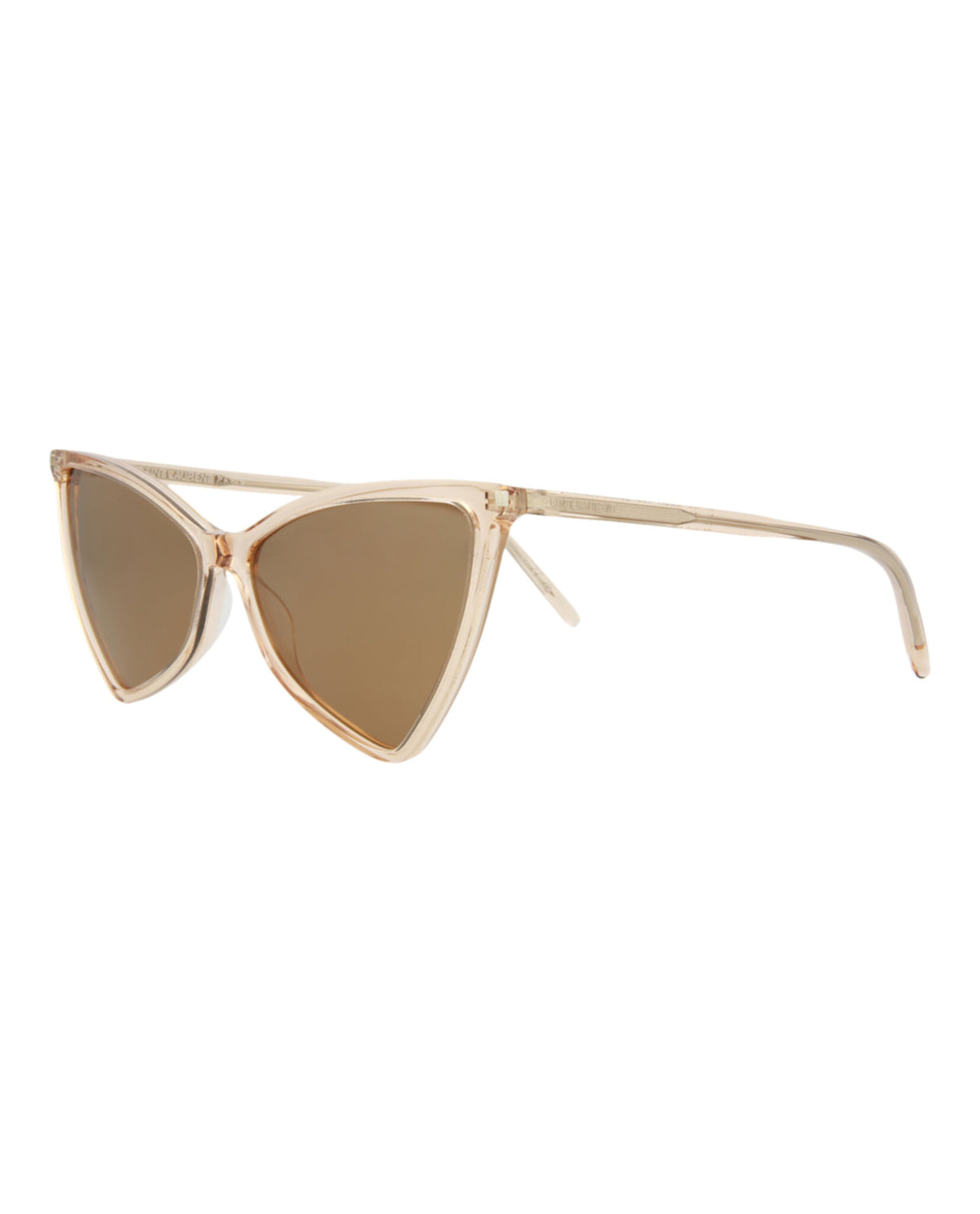 Saint Laurent Saint Laurent Womens Cat Eye Nude Nude Brown Fashion Designer Eyewear