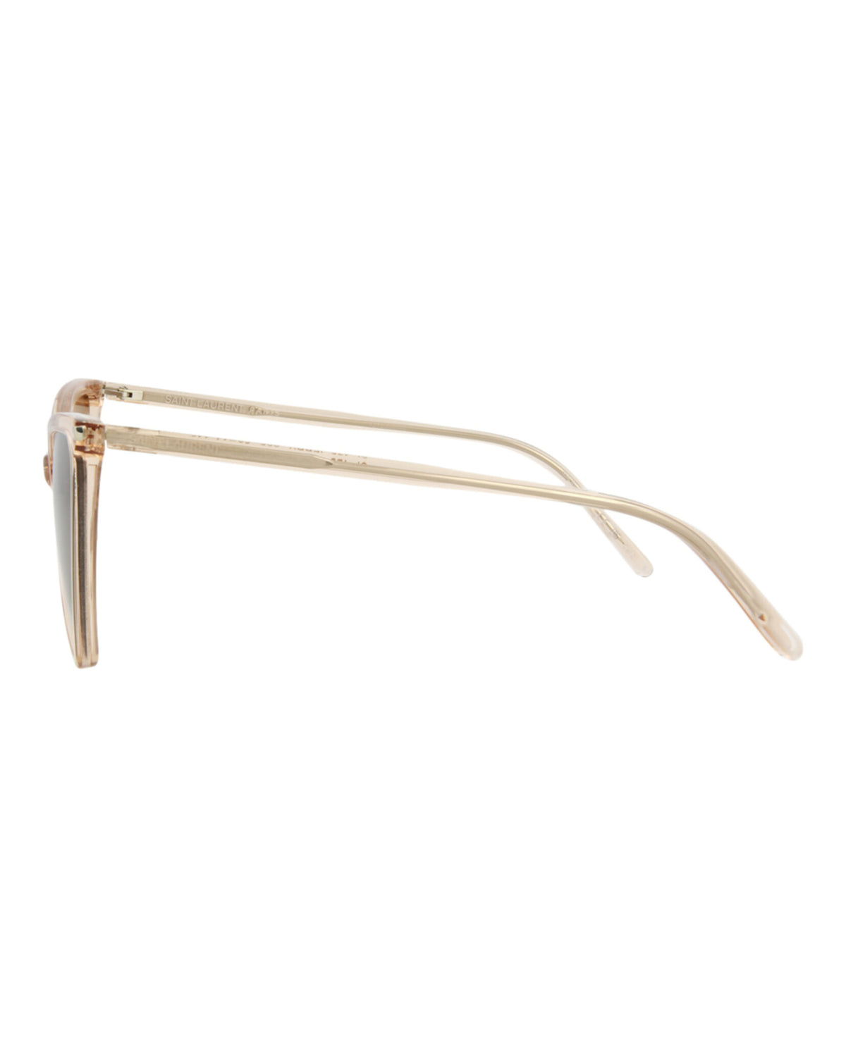 Saint Laurent Saint Laurent Womens Cat Eye Nude Nude Brown Fashion Designer Eyewear