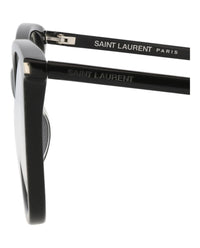 Saint Laurent Saint Laurent Womens Cat Eye Black Black Transparent Fashion Designer Eyewear