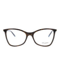 Saint Laurent Womens Cat Eye Havana Havana Transparent Fashion Designer Eyewear