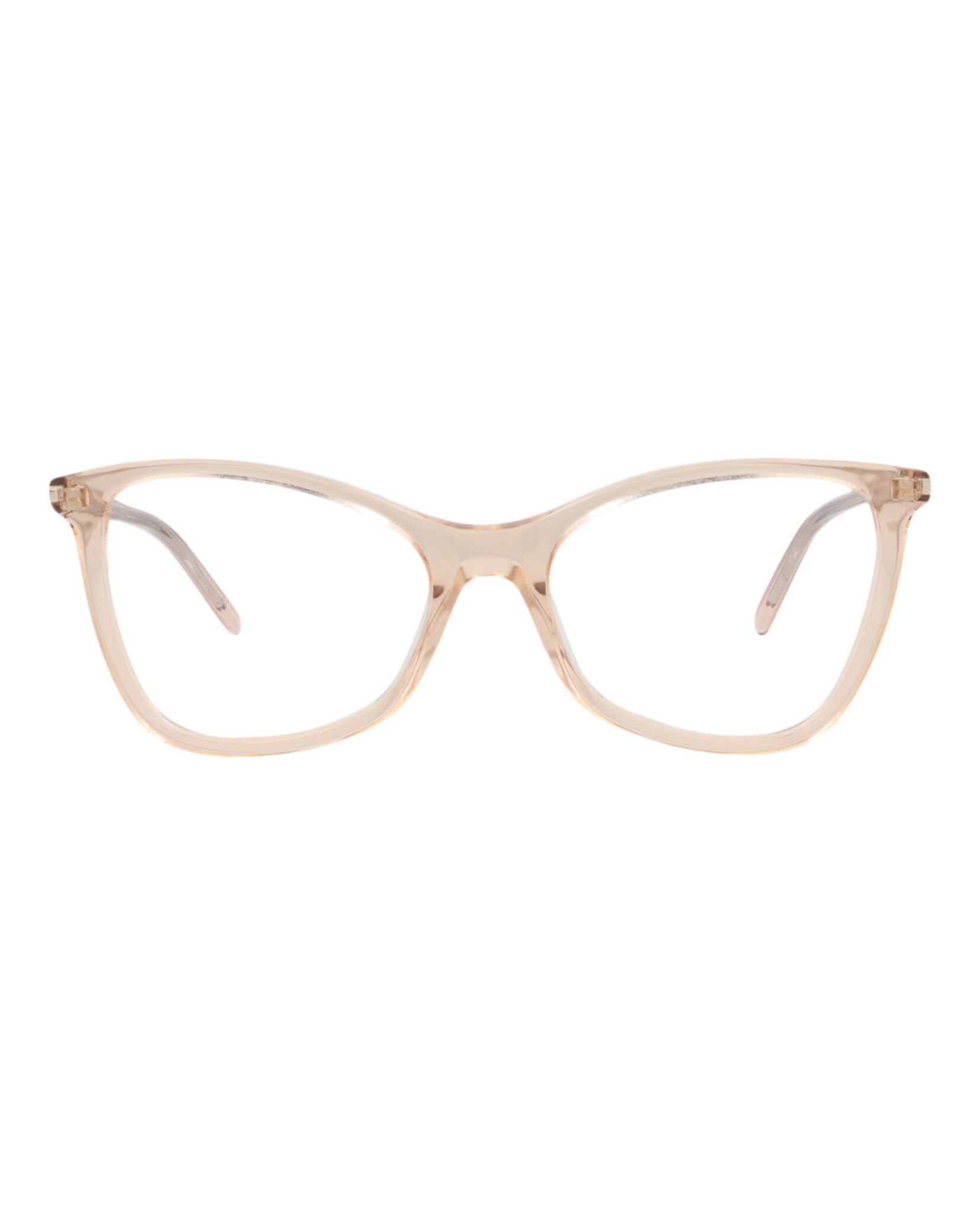 Saint Laurent Saint Laurent Womens Cat Eye Nude Nude Transparent Fashion Designer Eyewear