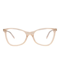 Saint Laurent Saint Laurent Womens Cat Eye Nude Nude Transparent Fashion Designer Eyewear