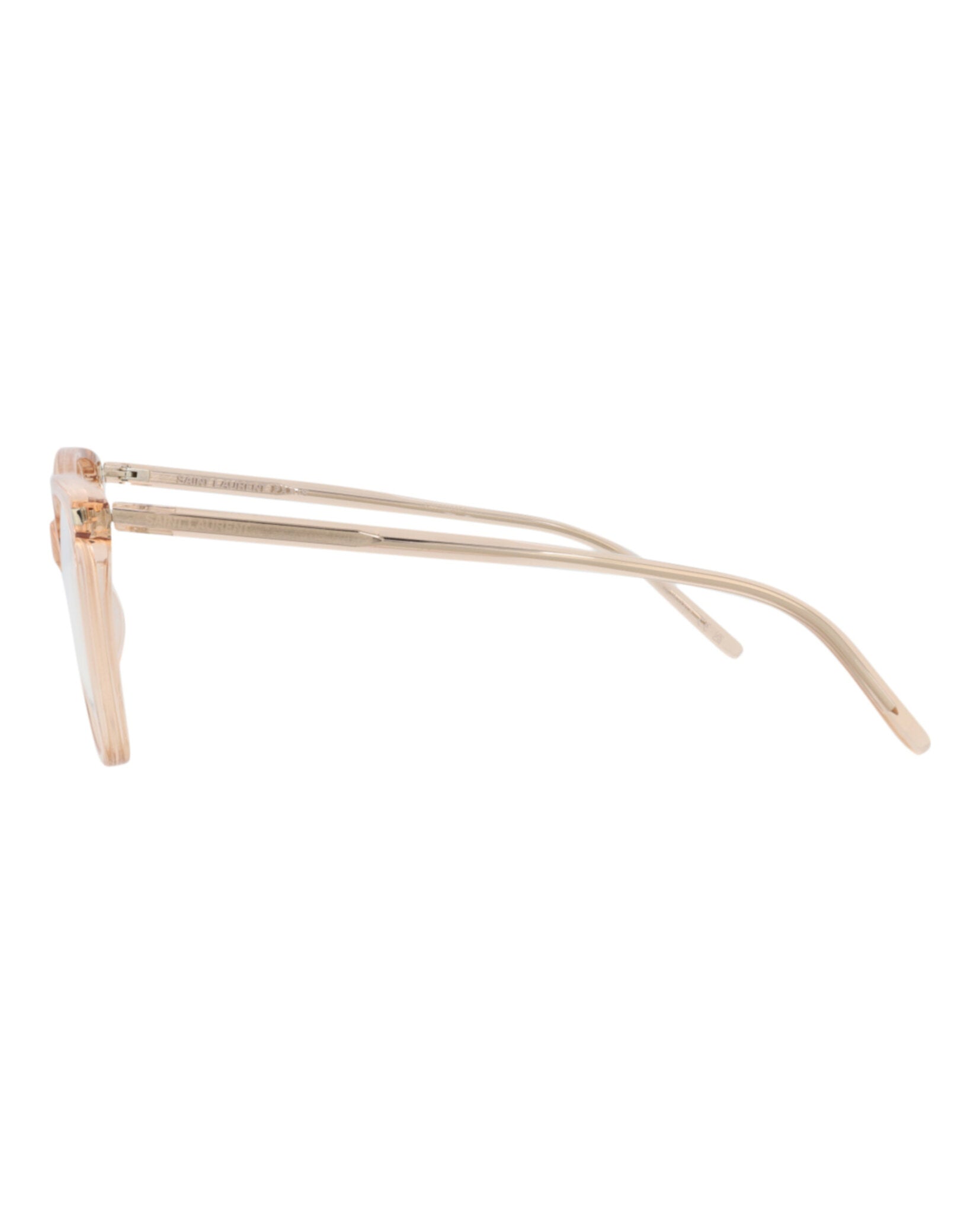 Saint Laurent Saint Laurent Womens Cat Eye Nude Nude Transparent Fashion Designer Eyewear