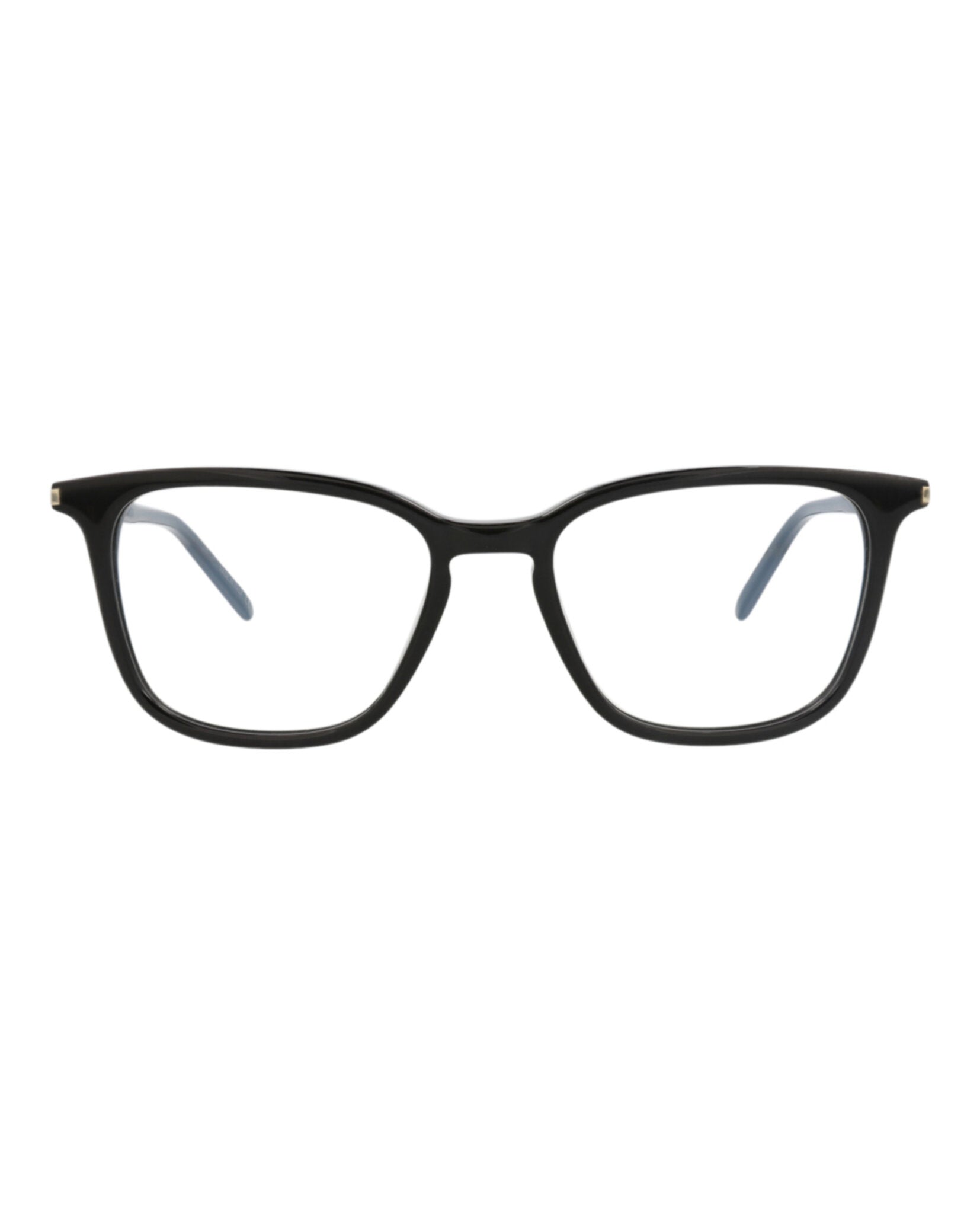 Saint Laurent Saint Laurent Mens Square/Rectangle Black Black Transparent Fashion Designer Eyewear