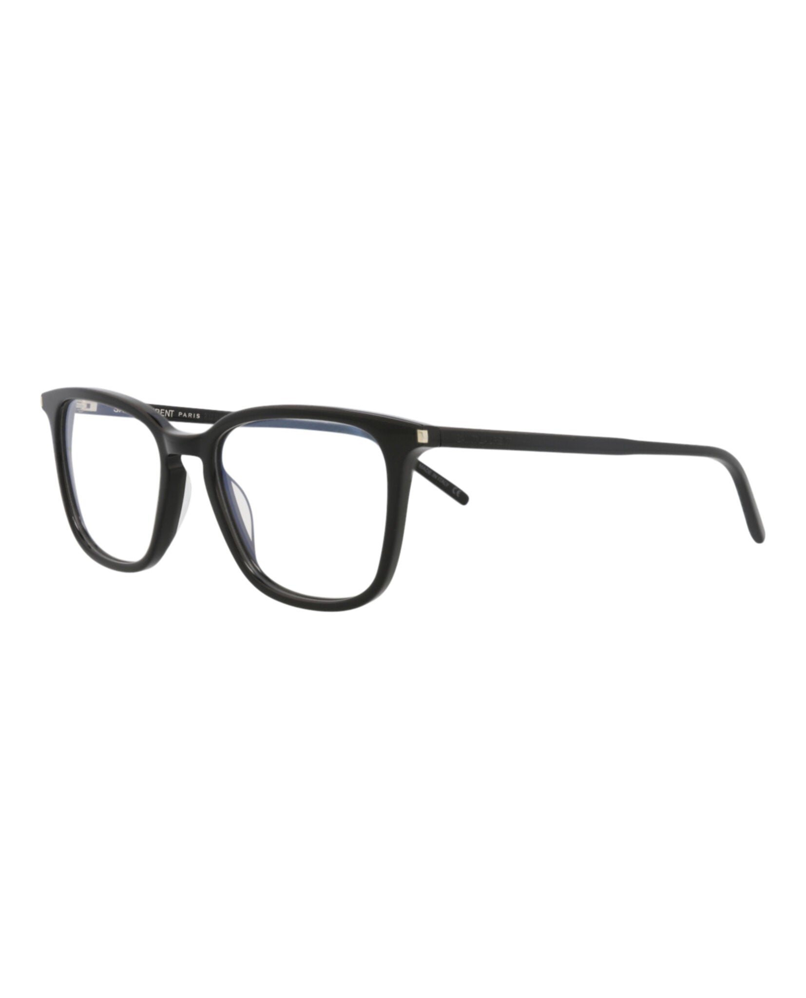 Saint Laurent Saint Laurent Mens Square/Rectangle Black Black Transparent Fashion Designer Eyewear