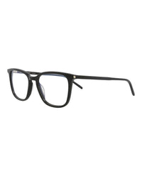 Saint Laurent Saint Laurent Mens Square/Rectangle Black Black Transparent Fashion Designer Eyewear